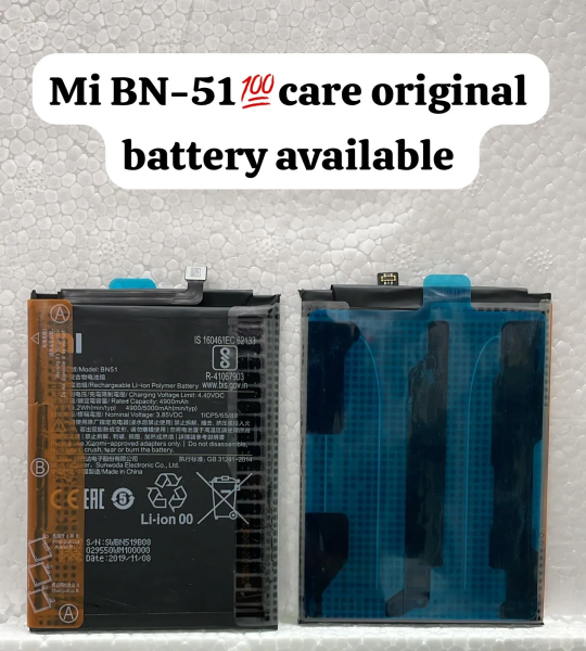 BN51 High Quality Replacement Battery For Xiaomi MIUI Redmi8 8A DUAL Mobile Phone BN51 5000mAh Built-in New Battery