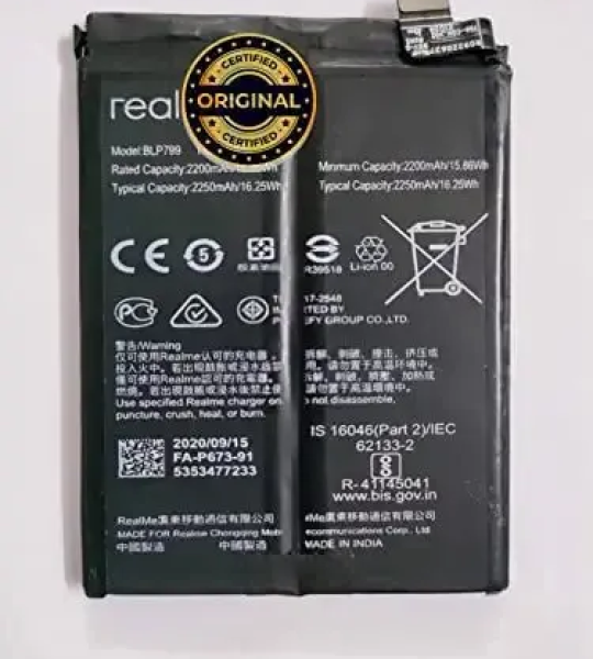 100% premium BLP-799 Mobile Battery Compatible for Realme X7 Pro / X3 Pro {4500 mAh}-with 3 Months Warranty