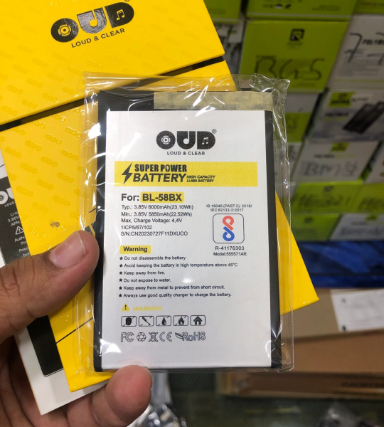 BL-58BX Mobile Battery Compatible for Infinix Hot 9 / Hot 9 Play / X650C / X650B / X650D / X680 / X680B / X680C / 58BX -(6000mAh)