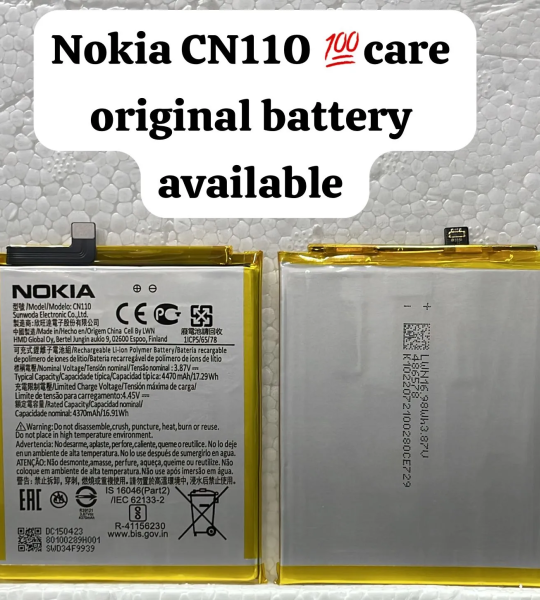 New Battery 4470mAh/17.29Wh CN110 Battery For Nokia X10 X20 1ICP5/65/78 Mobile Phone