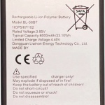 Battery for Tecno Pouvoir 4 Pro power 2 spark 6 air BL-58BT 6000mAh