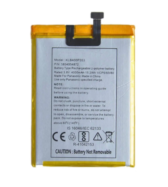 Eluga A2 Battery for Panasonic 4000mAh with 3 Months Warranty.