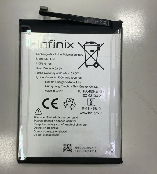 Infinix Hot 12 / Hot 20S Battery Original BL-49LX 5000mAh