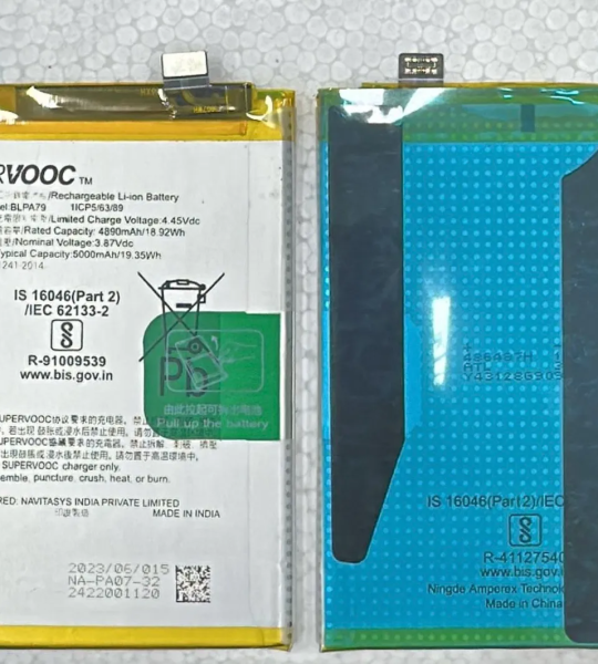 Brand New SUPERVOOC BLPA79 Battery For OPPO Reno 12F & Reno 12F 5G Mobiles 5000mAh with 6 months warranty