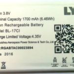 Mobile Battery Compatible LYF Flame 3 (BL-17CI) battery 1700 mAh