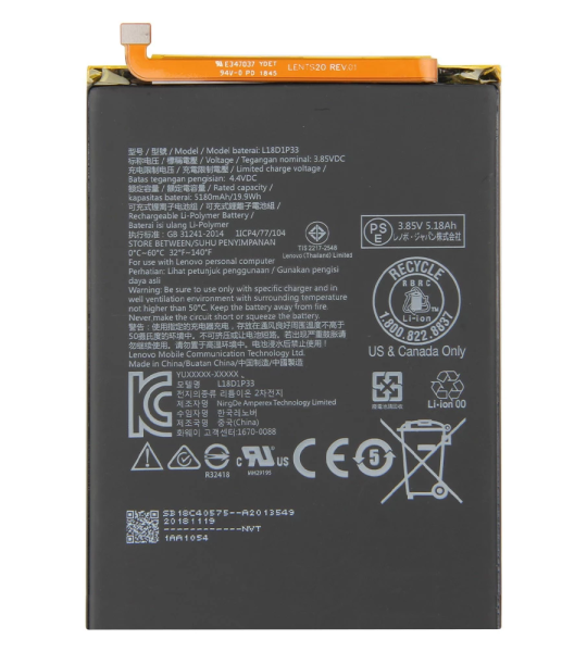 L18D1P33 Battery For Lenovo Tab V7 6.9 inch ZA4L0052IN (5180mAh) (3 Months Warranty)