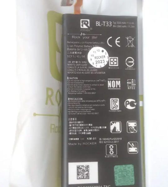 mobile battery for LG Q6 (BL-T33) with 6 Months replacement warranty