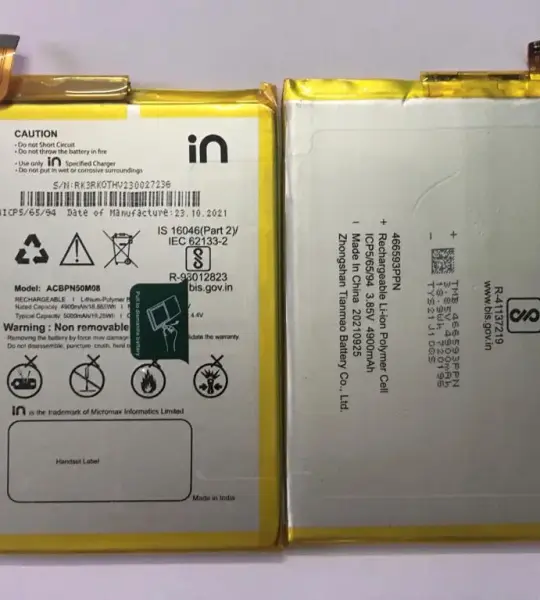 100% premium quality Mobile battery For Micromax in 2b E7544 with 6 months warranty