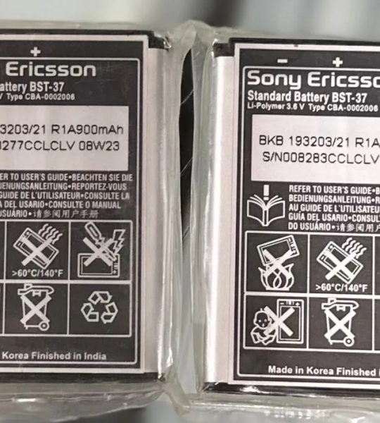 Mobile Battery For Sony Ericsson Sony Ericsson,BST-37, K-750, J100i, K7500i – 900mAh