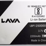 2200mAh Li-ion Battery Compatible for Lava Z60 (LBP12500002)