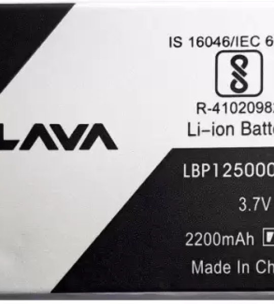 2200mAh Li-ion Battery Compatible for Lava Z60 (LBP12500002)